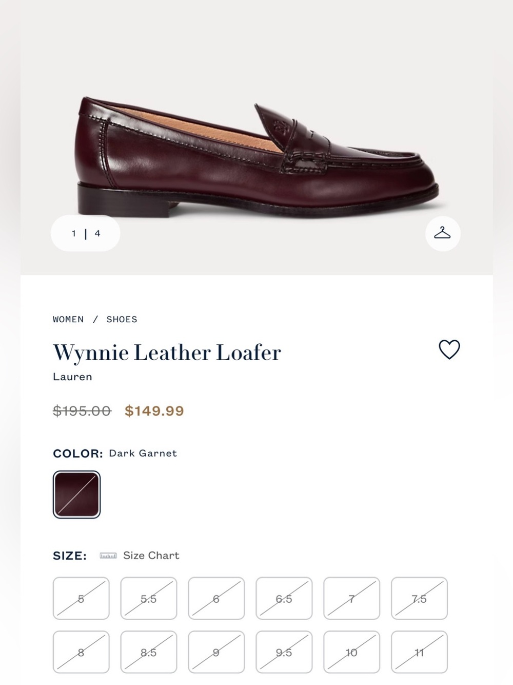 Ralph Lauren Wynnie Leather Loafers 10B *EUC* - Picture 2 of 13